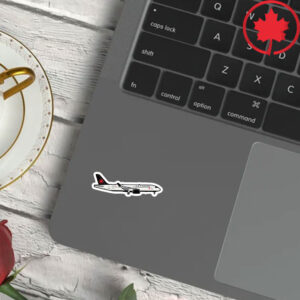 CANADA Elbows Up 2025 - Air Canada Airbus A220 Sticker and Car Magnet