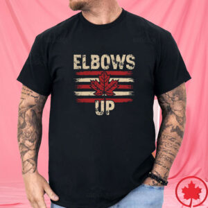 CANADA Elbows Up 2025 - Never the 51st State Flaming CANADA T-Shirt