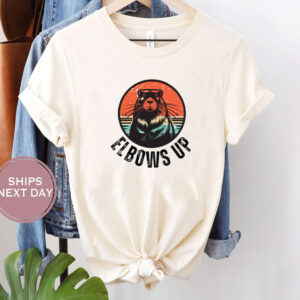 Canada Tshirt Elbow Up Proud Canadian Beaver True North Tshirt Canada Shirt