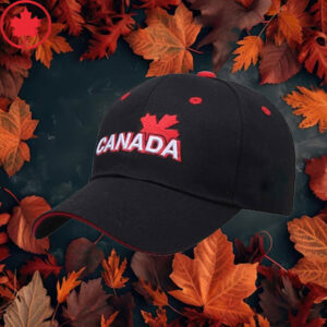 Elbows Up 2025 CANADA - Baseball Cap Canada Flag Maple Leaf Red