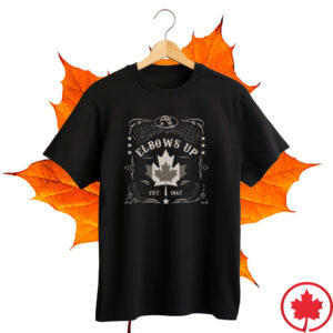 Elbows Up 2025 CANADA - Canada Is Not For Sale Est. 1867 T-Shirt Hockey Culture