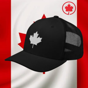 Elbows Up 2025 CANADA - Canada Maple Leaf Trucker Cap