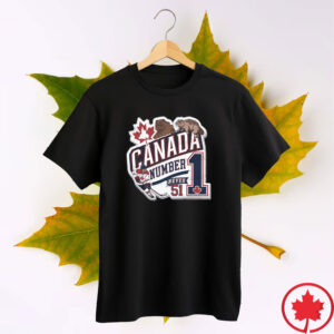 Elbows Up 2025 CANADA - Canada Number 1 Never 51 T-Shirt Hockey Culture