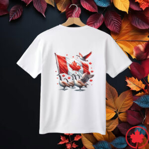Elbows Up 2025 CANADA - Canada Pride Patriotic Flag Canada Geese T-Shirt