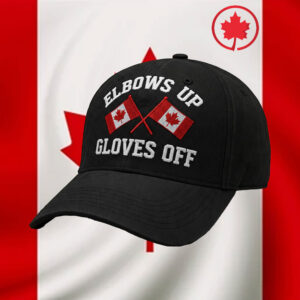 Elbows Up 2025 CANADA - Elbows Up Gloves Off Canada New Baseball Cap