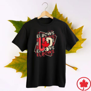 Elbows Up 2025 CANADA - Hockey Lover Never 51st State Canada Flag T-Shirts