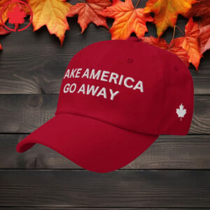 Elbows Up 2025 CANADA - Make America Go Away Embroidered Hat with Canada Maple Leaf