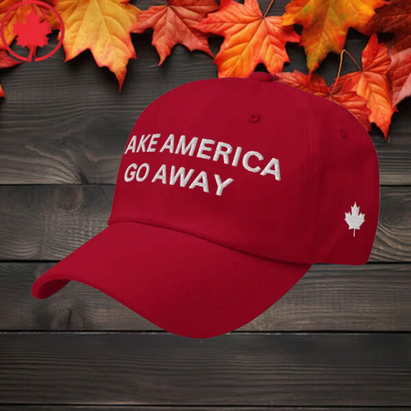 Elbows Up 2025 CANADA - Make America Go Away Embroidered Hat with Canada Maple Leaf