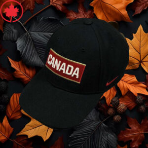 Elbows Up 2025 CANADA - Maple Leaf Canada Nike Team Hockey Cap