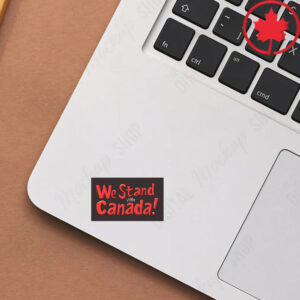 Elbows Up 2025 CANADA - Proud We Stand With Canada Bumper Hot Sticker and Car Magnet