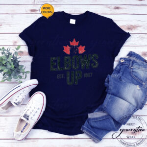 Elbows Up Canada Strong and Free Proud Canadian Unisex T-Shirt, Elbows Up Canada Shirt