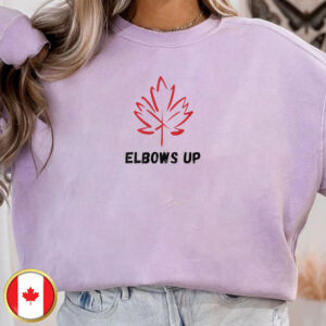 Elbows Up Pride T-Shirt - CANADA Maple Leaf