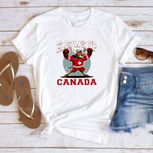 Elbows up Canada Moose hockey mascot shirt