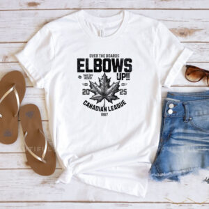 Elbows up over the boards Canadian league Shirt